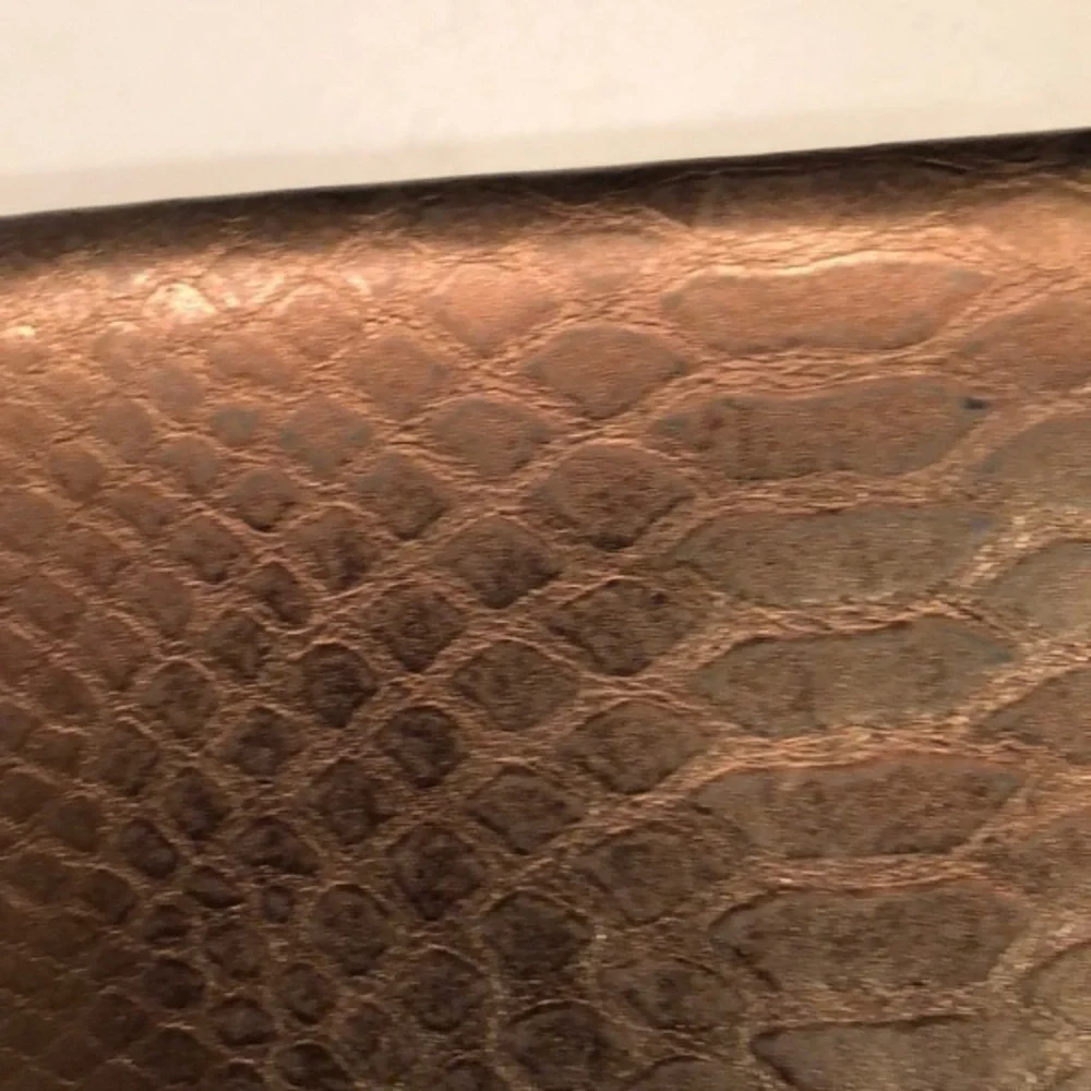 Michael kors brown metallic leather wallet